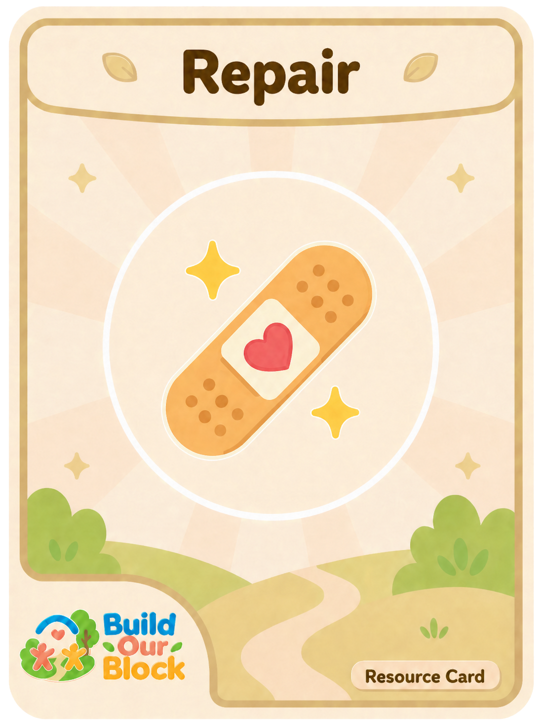 Repair resource card